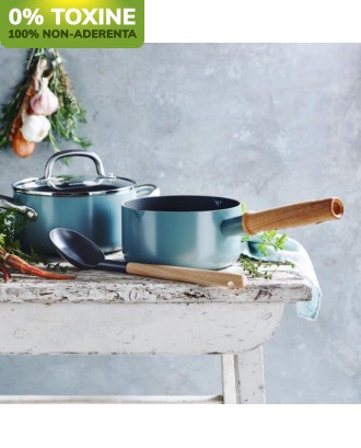 Cratita pentru sosuri Mayflower, ceramica non-aderenta, 2 jgheaburi, 1.6 litri, 16 cm - GREENPAN